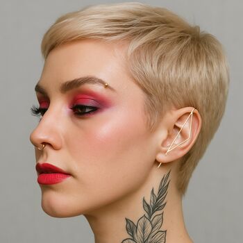 Sterling Silver Triangle Ear Climbers, 4 of 6