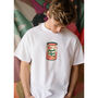 Peach And Love Men's Slogan T Shirt, thumbnail 4 of 7