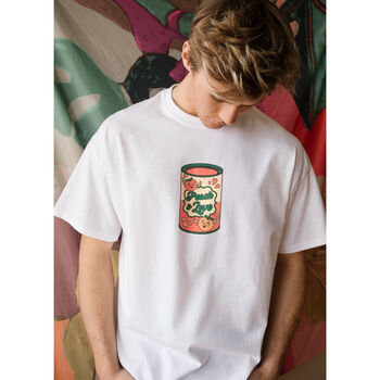 Peach And Love Men's Slogan T Shirt, 4 of 7