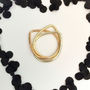 Solid 9ct Gold Trinity Ring, thumbnail 5 of 6