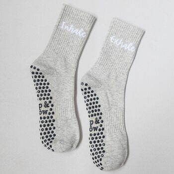 The Balanced Pair' Pilates Grip Socks, 2 of 4