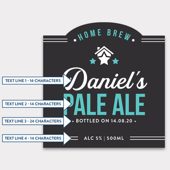 Personalised Home Brew Beer Bottle Labels, 6 of 7