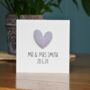 Personalised Padded Heart Wedding Card, thumbnail 1 of 2