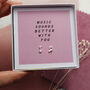 'Music Sounds Better With You' Quote Stud Earrings, thumbnail 1 of 5