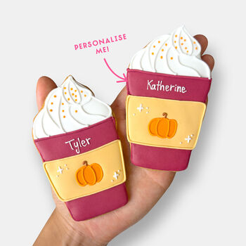 Personalised T'is The Season Pumpkin Spice Autumn Letterbox Iced Cookies, 2 of 10