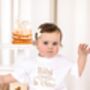 Embroidered Personaised Bow Birthday T Shirt Available In Ages One To Seven, thumbnail 4 of 8
