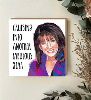 Jane Mc Donald Birthday Card, Cruise Queen, 2 of 4