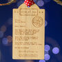 Bespoke Baby's First Christmas Wooden Tag Decoration, thumbnail 6 of 7