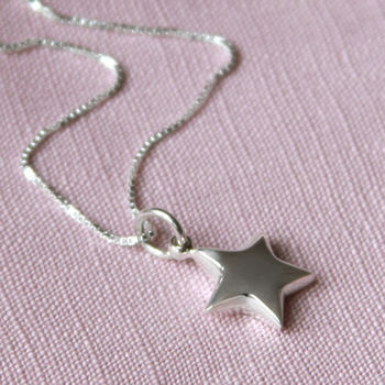 sterling necklace silver star notonthehighstreet hurleyburley junior pinch zoom