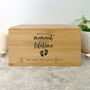 Personalised Bamboo Urn For Cremation Ashes Angel Baby Design, thumbnail 3 of 12