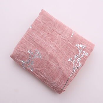 Personalised Berry Branch Print Scarf, 5 of 6