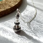 Faye Perfume Bottle Necklace In Sterling Silver, thumbnail 1 of 6
