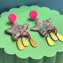 Star Dangle Earrings, thumbnail 1 of 5