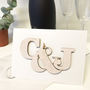 Personalised Entwined Letters Anniversary Card, thumbnail 12 of 12