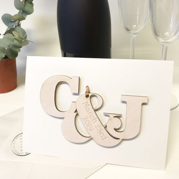 Personalised Entwined Letters Anniversary Card, 12 of 12
