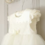 Evelyn Silk And Tulle Christening Gown, thumbnail 1 of 12
