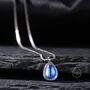 Aurora Moonstone Pendant Necklace In Sterling Silver, thumbnail 1 of 11