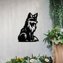 Sitting Fox Metal Wall Art For Garden And Interior Decor Gift, thumbnail 4 of 10