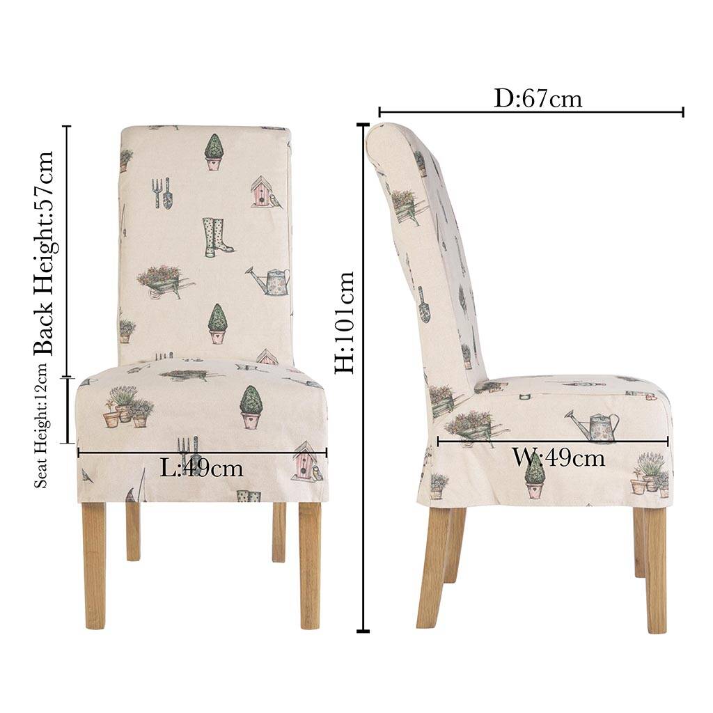 Riviera Country Garden Loose Cover Dining Chair By Dibor