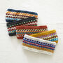 Fair Trade Fair Isle Earwarmer Headband Lined Eco Wool, thumbnail 1 of 10