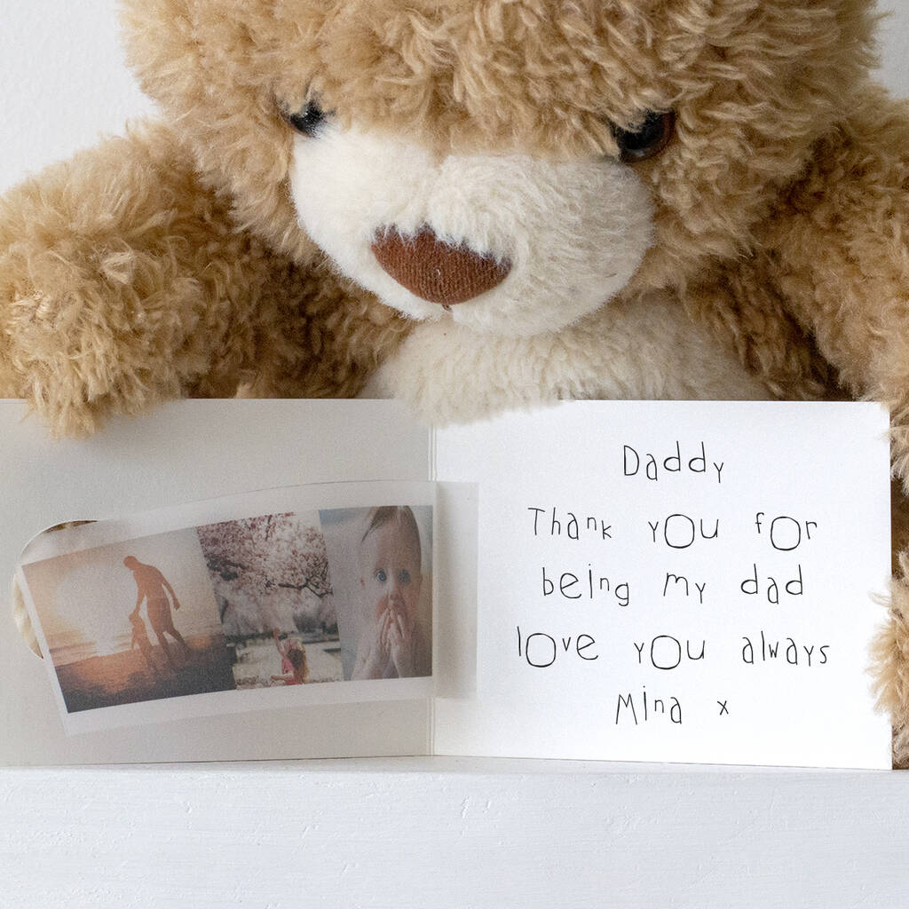 Keepsake Cutout 'Dad' Photo Print Card By Studio Hop