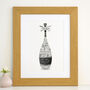 Personalised Silver Anniversary Champagne Word Art, thumbnail 2 of 9