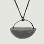 Minimalist Grey Concrete Pendant Necklace, thumbnail 4 of 6