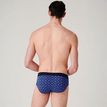 Men's 'Minimalist Geometric' Four Pack Bamboo Briefs, 10 of 12