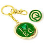 Wicked I Love Emerald City Keyring And Oz Logo Pin Badge Gift Set, thumbnail 1 of 2