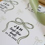 Personalised 'Tied The Knot' Wedding Wrapping Paper, thumbnail 10 of 11