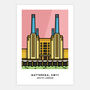 Battersea Power Station Colourful Illustration Print, thumbnail 4 of 5