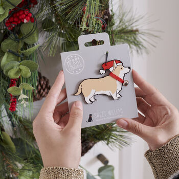 Christmas Corgi Dog Pin Badge, 11 of 12