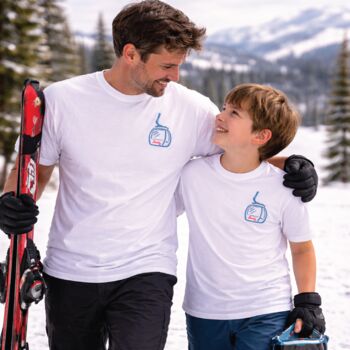 Personalised Matching Family Ski Club T Shirts, 2 of 3