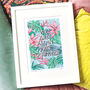 'In This Together' Illustrated Typography Print, thumbnail 1 of 2