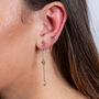 Splash Double Post Earring With Drop, thumbnail 2 of 4