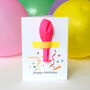 Personalised Happy Birthday Balloon Card, thumbnail 1 of 4
