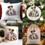 Personalised Jack Russell In Christmas Lights, thumbnail 1 of 10