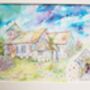 Personalised Wedding Venue Watercolour Painting, thumbnail 9 of 12