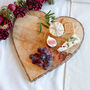 Personalised Love Heart Wooden Cheese Board, thumbnail 3 of 8