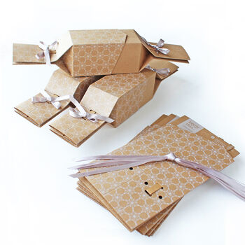 Six Reusable 'Christmas Kraft' Crackers, 5 of 9