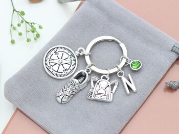 Hiking Personalised Keyring Walking Gift, 9 of 11