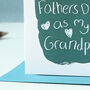 First Father's Day As My Grandpa Card, thumbnail 5 of 8