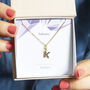 Gold Or Silver Plated Birthstone Initial Necklace, thumbnail 8 of 11
