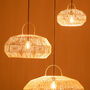 Small White Rattan Lampshade, thumbnail 4 of 7
