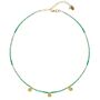 Be In Nature Green Onyx Gold Vermeil Beaded Necklace, thumbnail 3 of 5