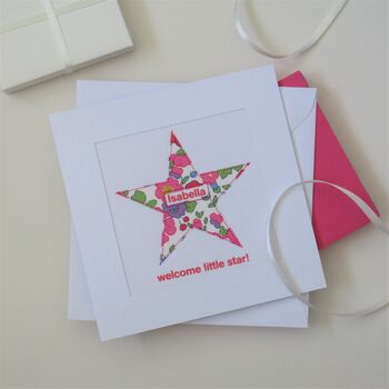 New Baby Welcome Star Card, 4 of 8