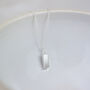 Sterling Silver Small Ingot Pendant, thumbnail 2 of 5
