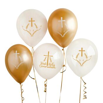 Five First Holy Communion Balloons, 2 of 2