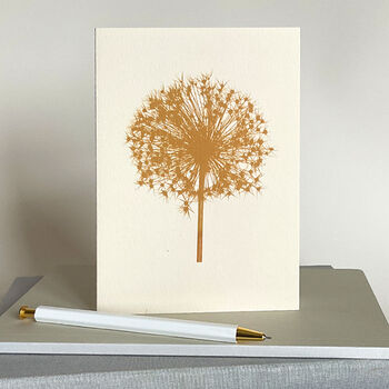 Allium Gold Notecard, 2 of 3