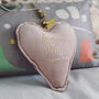 Personalised Heart Hanging Decoration Anniversary, thumbnail 2 of 3